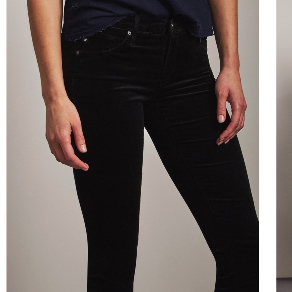 AG Jeans Velvet Legging in Black sz 31 - Picture 7 of 7